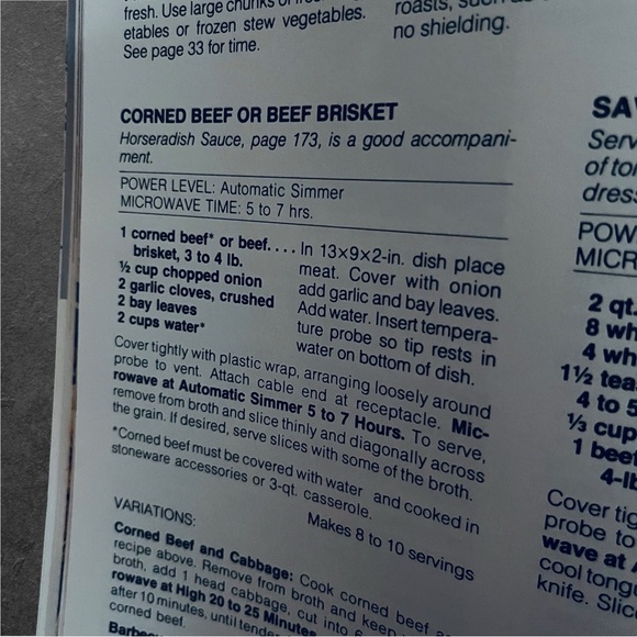 General Electric Microwave Guide and Cookbook - Picture 12 of 15